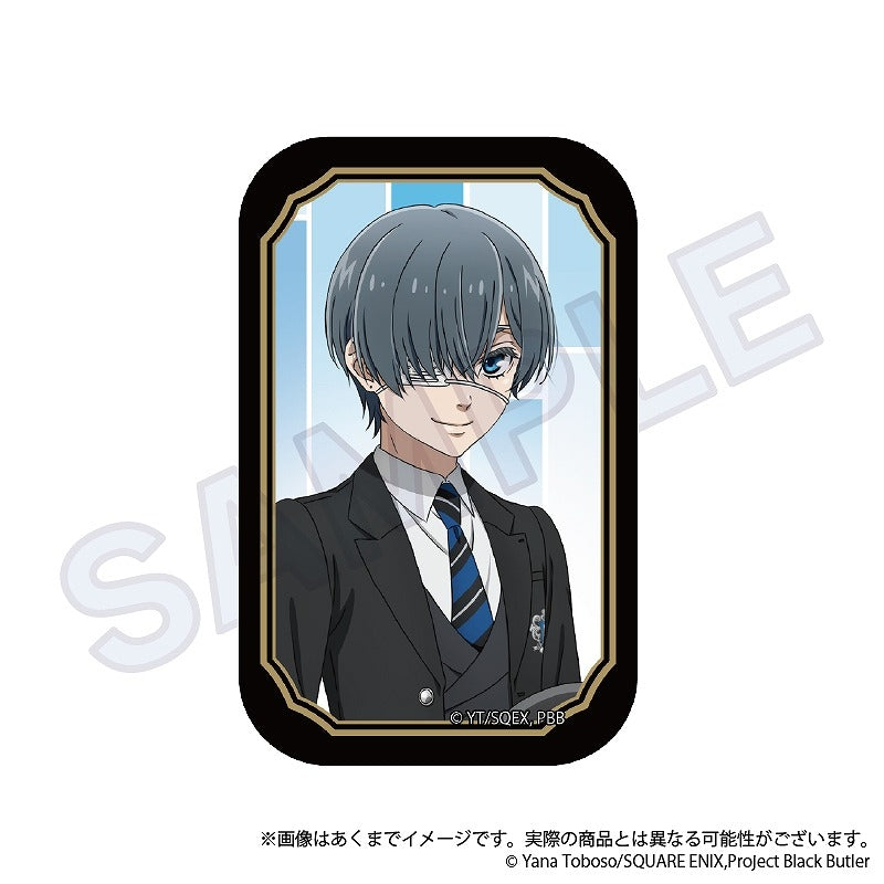 (1BOX=6)(Goods - Badge) Black Butler: Public School Arc Trading Square Button Badge