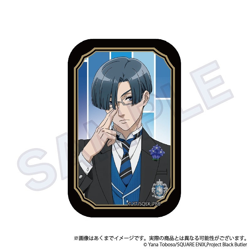 (1BOX=6)(Goods - Badge) Black Butler: Public School Arc Trading Square Button Badge