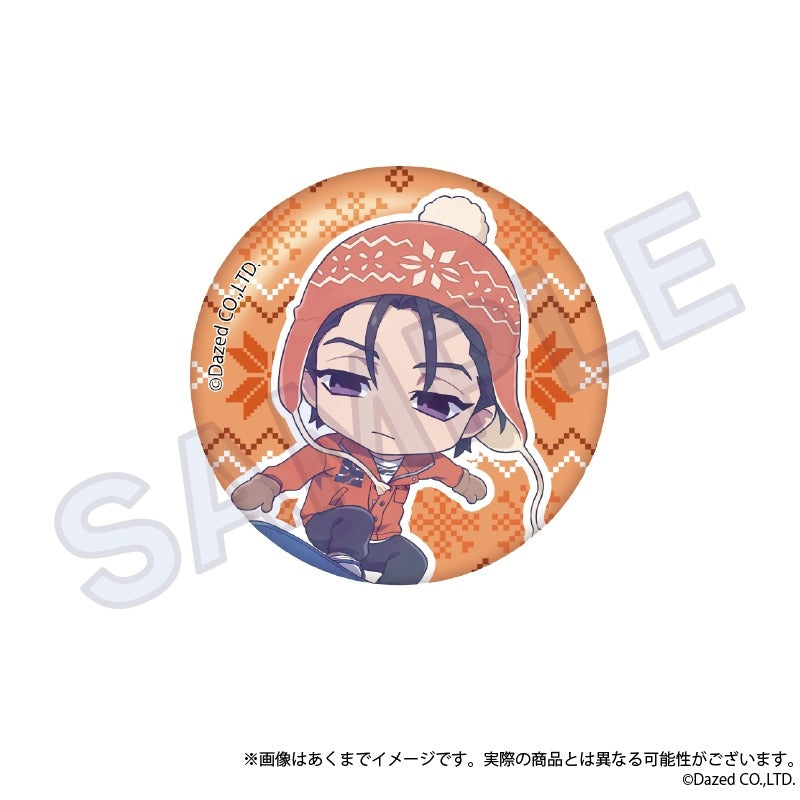 (1BOX=7)(Goods - Badge) Charisma House Trading Button Badge Playing in the Snow ver.