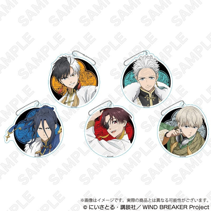 (1BOX=5)(Goods - Key Chain) WIND BREAKER Trading Acrylic Key Chain Five Beasts ver.