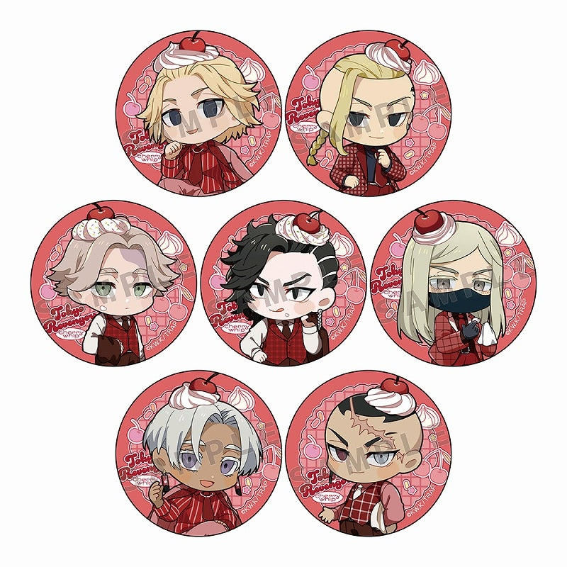 (1BOX=7)(Goods - Badge) Tokyo Revengers Trading Button Badge (Cherry on Top/B)