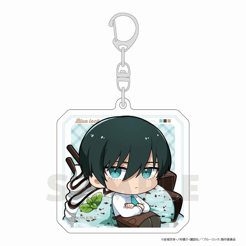 (Goods - Key Chain) Blue Lock Acrylic Key Chain (Rin Itoshi/Fruit Parfait)