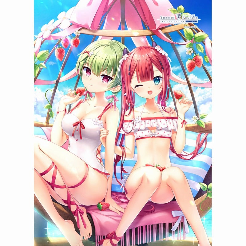 (Goods - Tapestry) Summer Pockets REFLECTION BLUE B2 Tapestry (Shiki Kamiyama &Miki Nomura/Bikini)