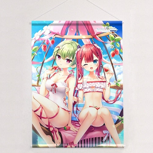 (Goods - Tapestry) Summer Pockets REFLECTION BLUE B2 Tapestry (Shiki Kamiyama &Miki Nomura/Bikini)