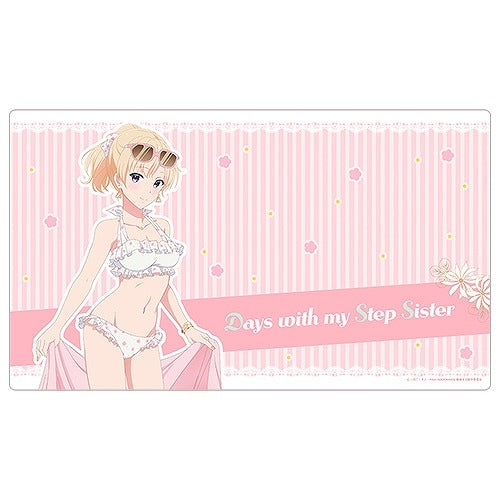 (Goods - Mat) Days with My Stepsister feat. Exclusive Art Rubber Mat (Saki Ayase/Bikini)