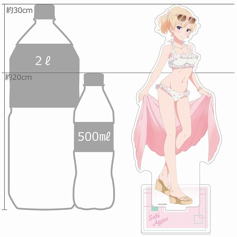 (Goods - Stand Pop) Days with My Stepsister Large Acrylic Stand feat. Exclusive Art (Saki Ayase/Bikini)