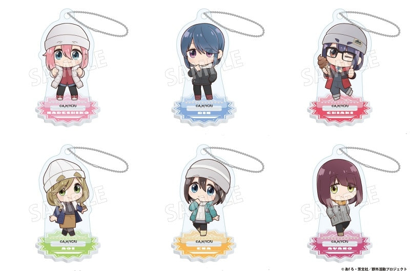 (1BOX=6)(Goods - Key Chain) Laid-Back Camp SEASON 3 Trading Mini Acrylic Stand Key Chain