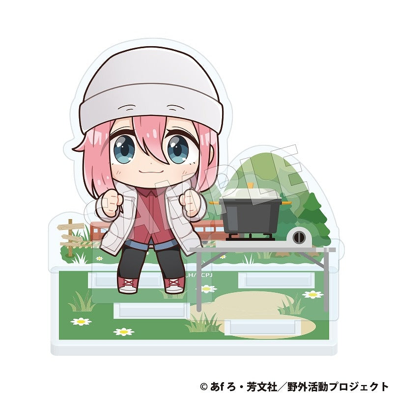 (Goods - Acrylic Stand) Laid-Back Camp SEASON 3 Acrylic Diorama (Nadeshiko Kagamihara)