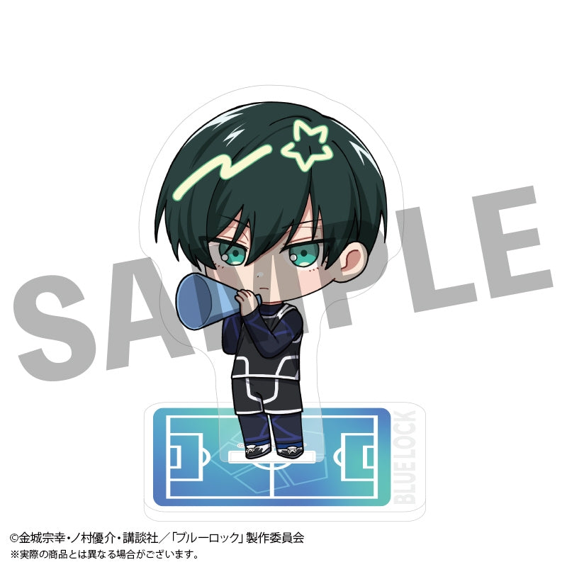 (Goods - Stand Pop) Blue Lock FureFure Acrylic Stand (Round One) Rin Itoshi