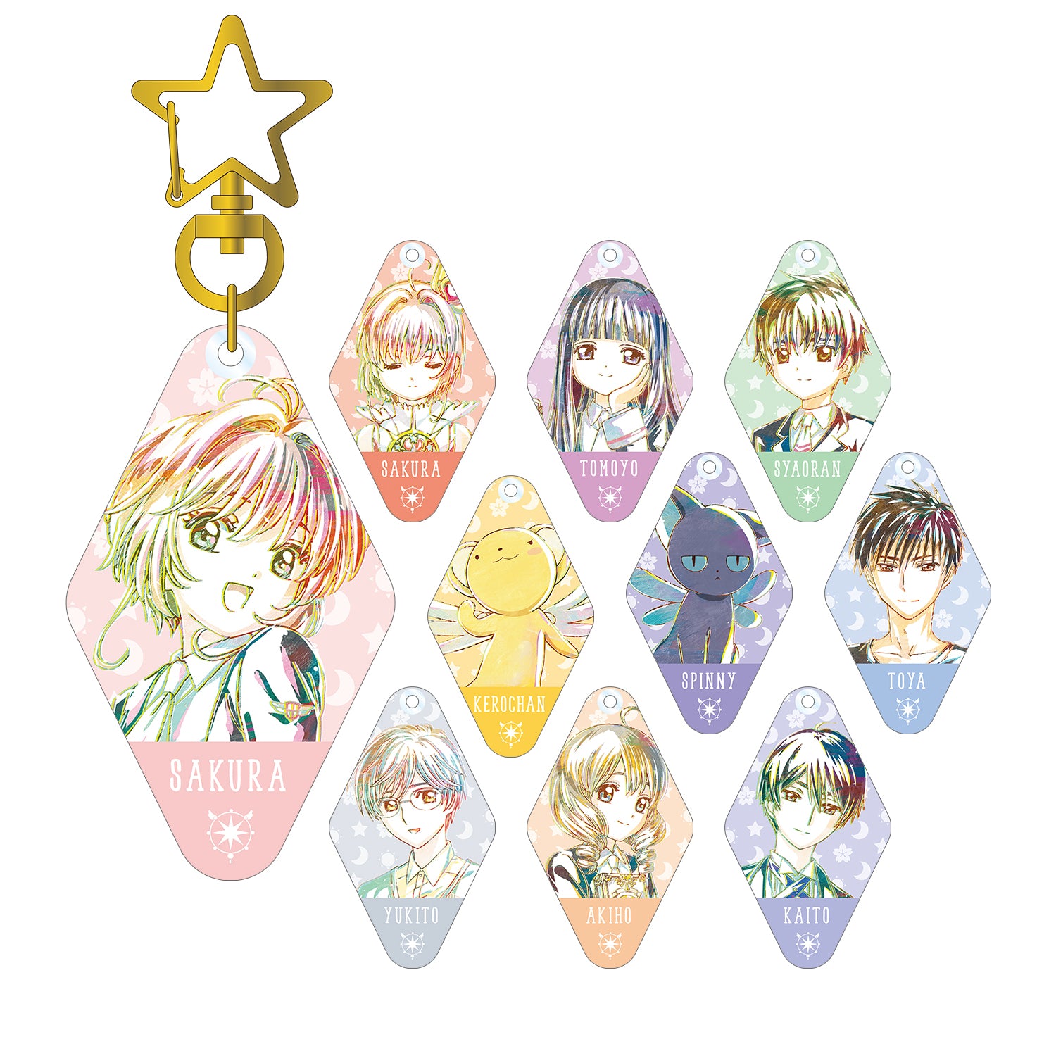 (1BOX=10)(Goods - Key Chain) Card Captor Sakura: Clear Card Arc Trading Ani-Art Acrylic Key Chain