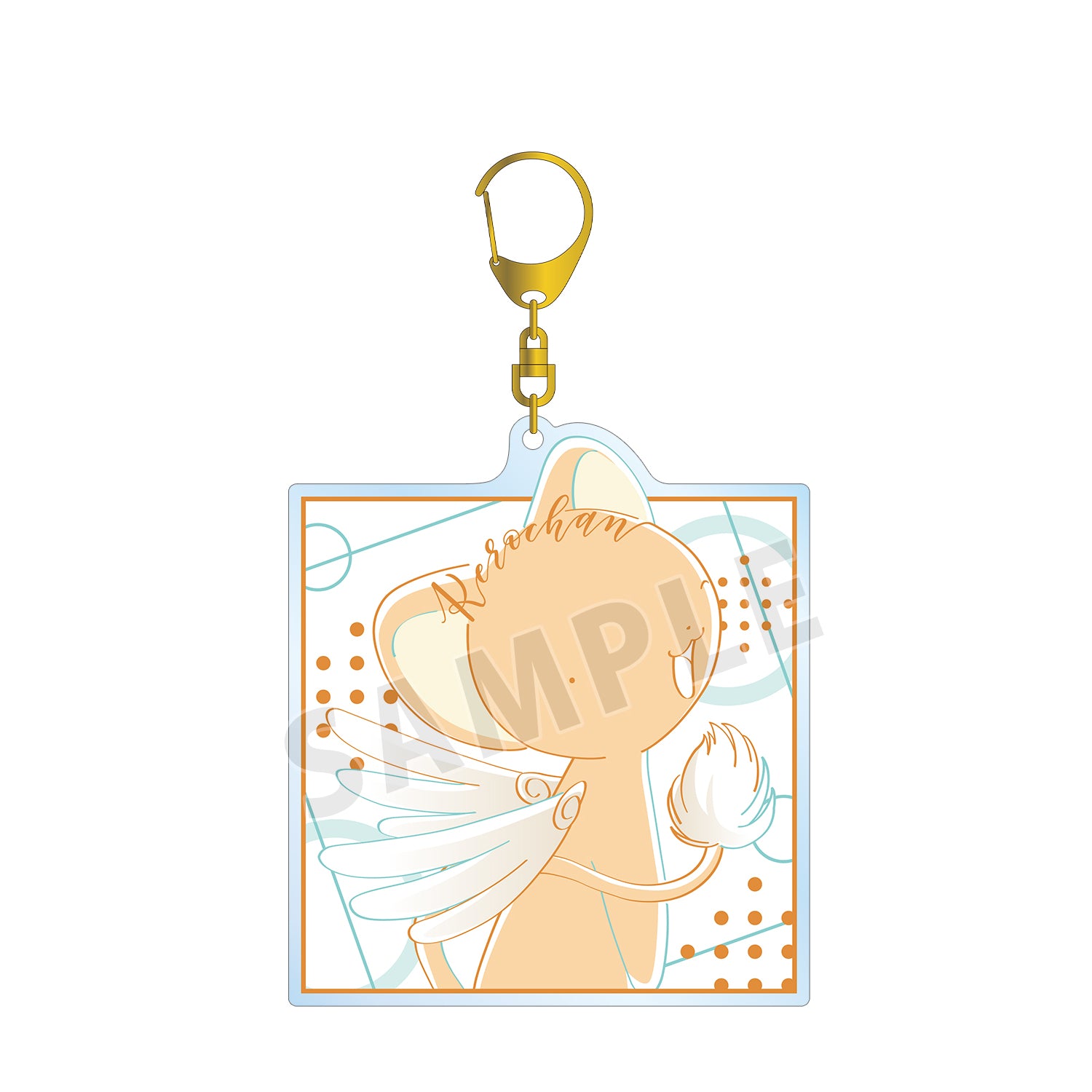 (Goods - Key Chain) TV Anime Card Captor Sakura Kero-chan lette-graph BIG Acrylic Key Chain