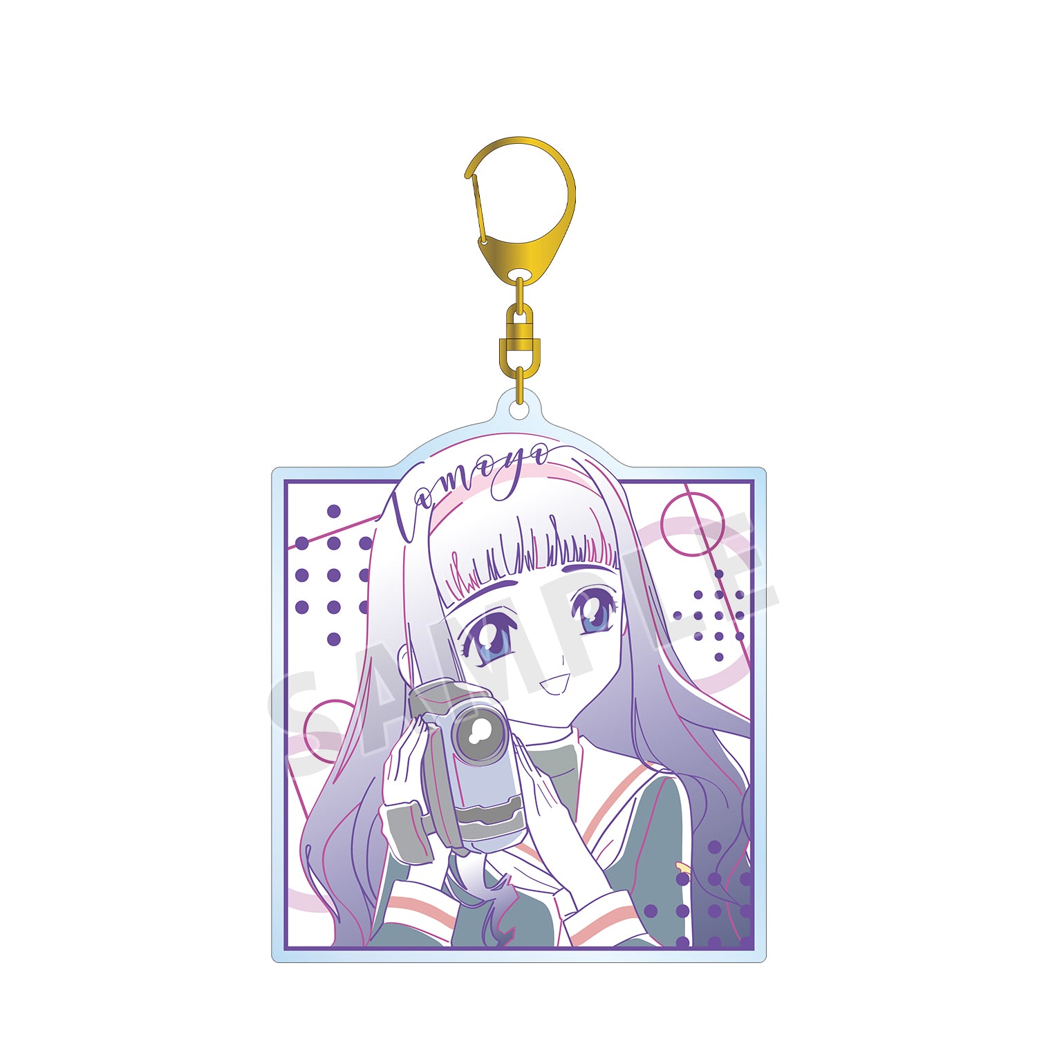 (Goods - Key Chain) TV Anime Card Captor Sakura Tomoyo lette-graph BIG Acrylic Key Chain