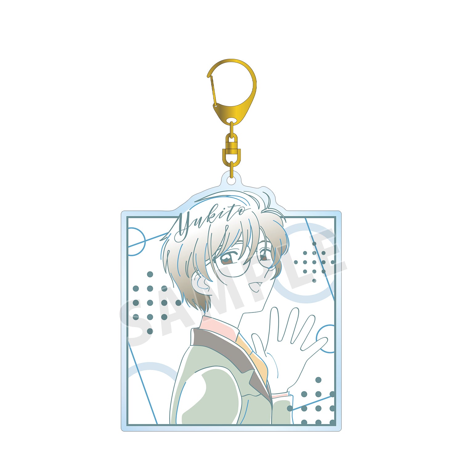 (Goods - Key Chain) TV Anime Card Captor Sakura Yukito lette-graph BIG Acrylic Key Chain