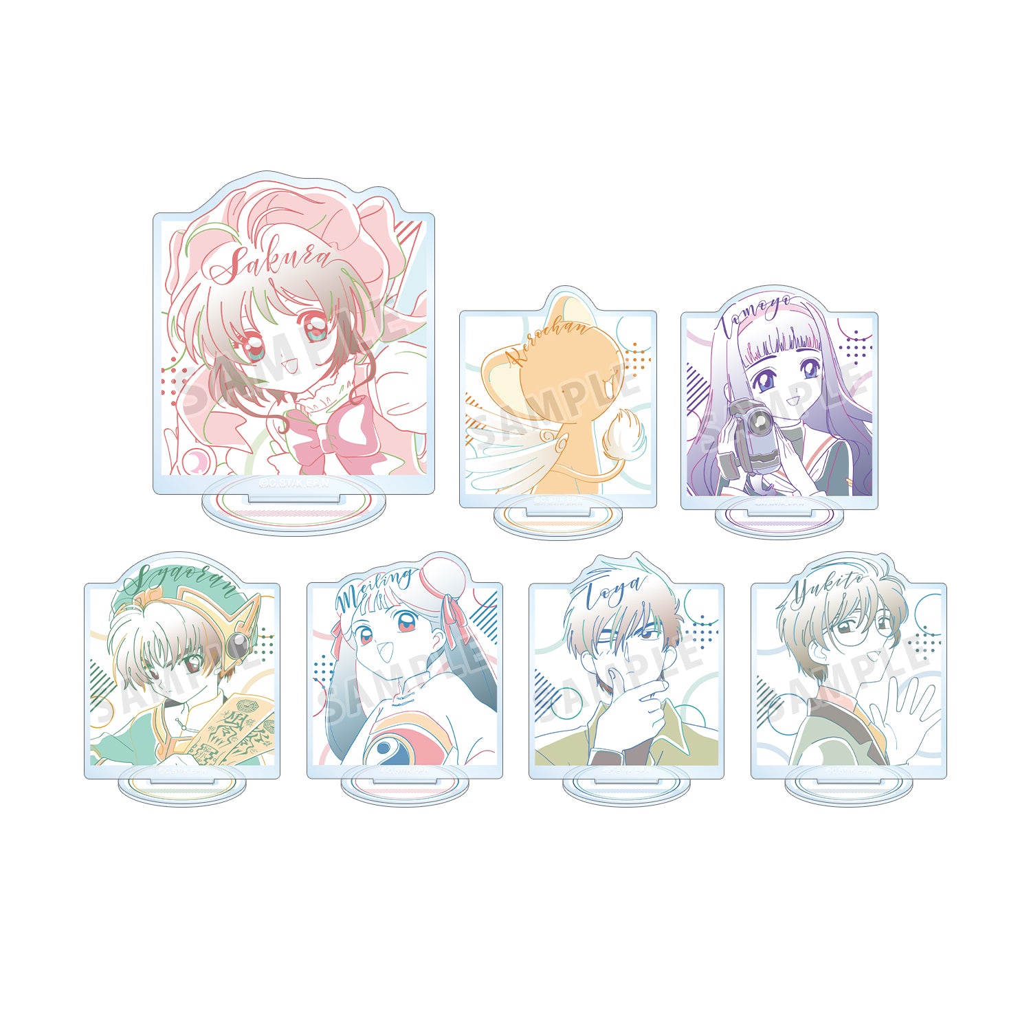 (1BOX=7)(Goods - Acrylic Stand) TV Anime Card Captor Sakura Trading lette-graph Acrylic Stand