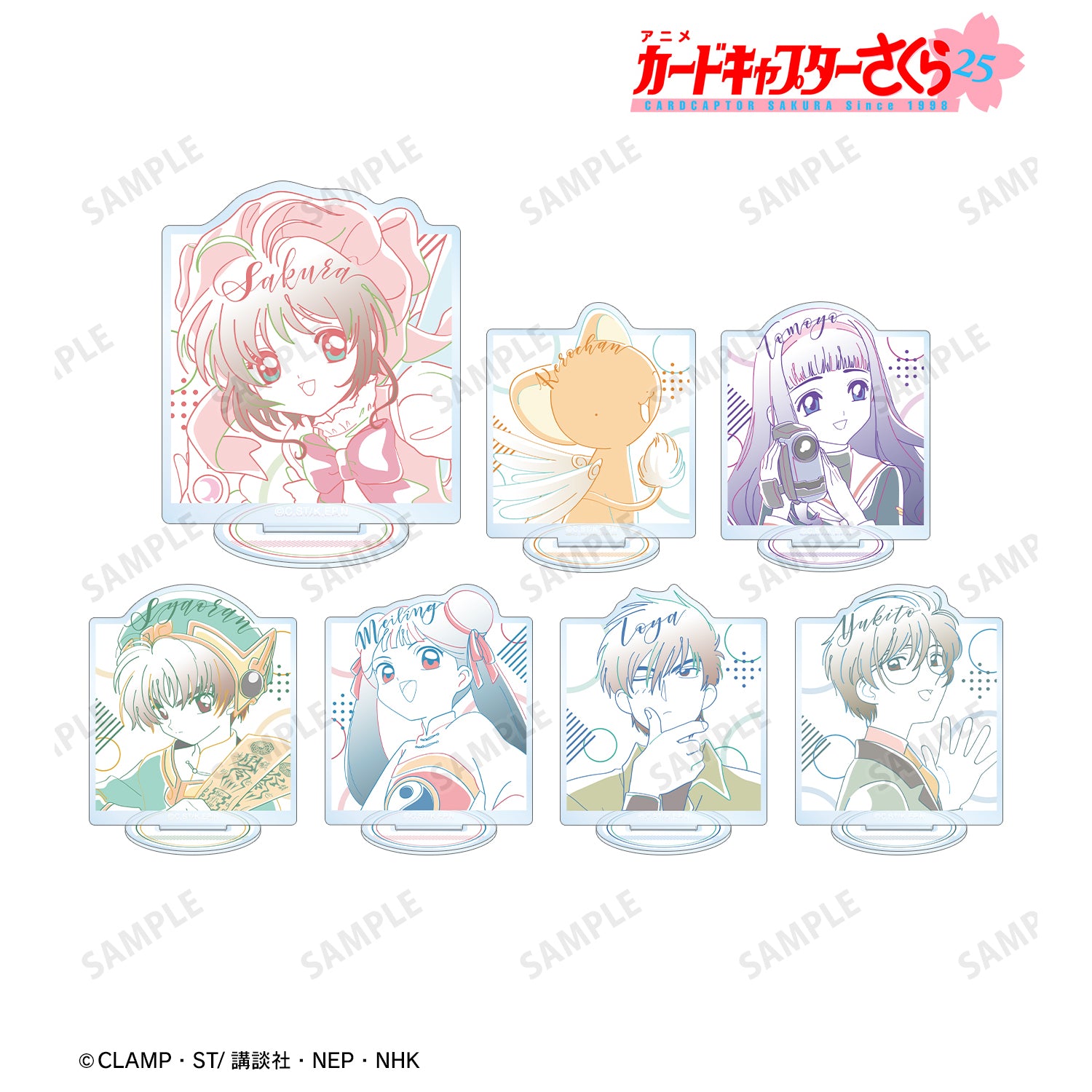 (1BOX=7)(Goods - Acrylic Stand) TV Anime Card Captor Sakura Trading lette-graph Acrylic Stand