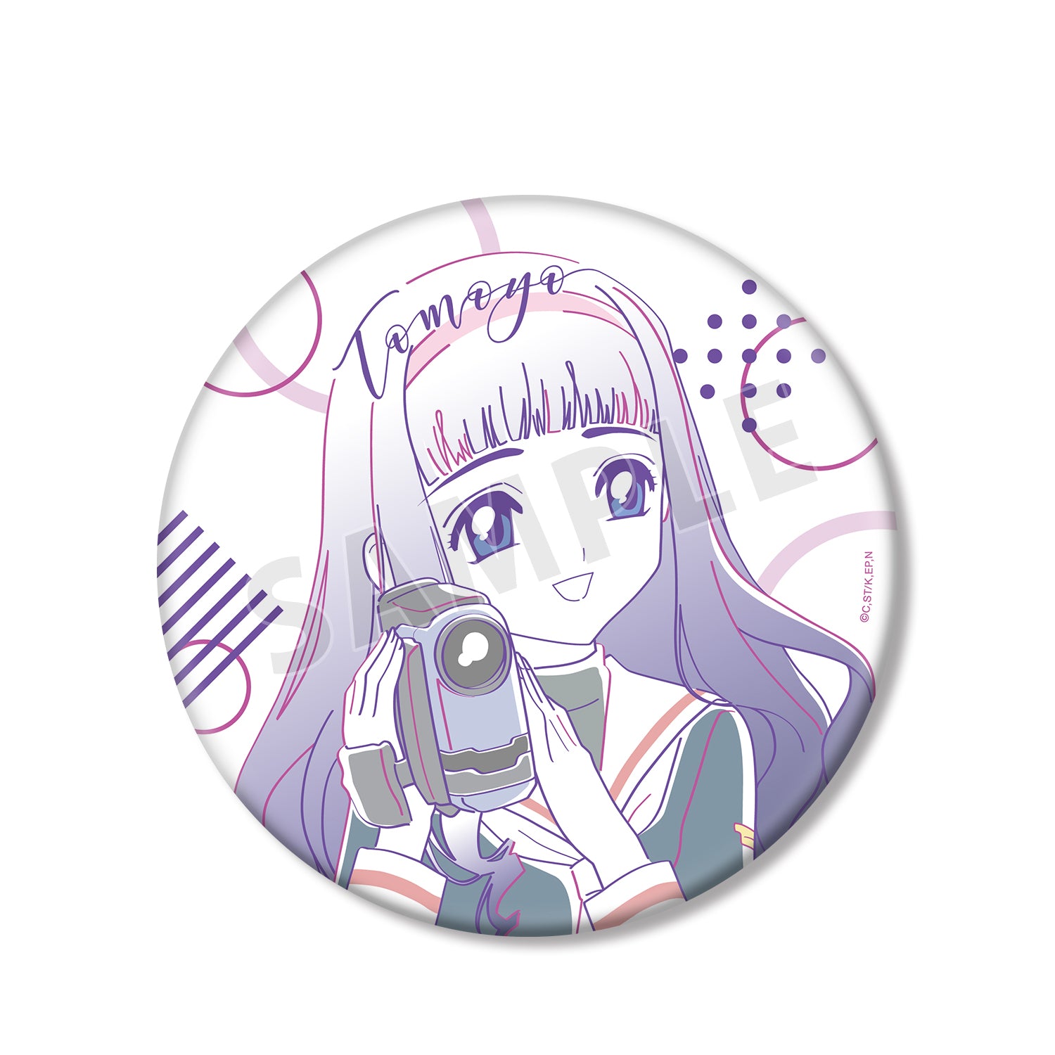 (Goods - Badge) TV Anime Card Captor Sakura Tomoyo lette-graph BIG Button Badge