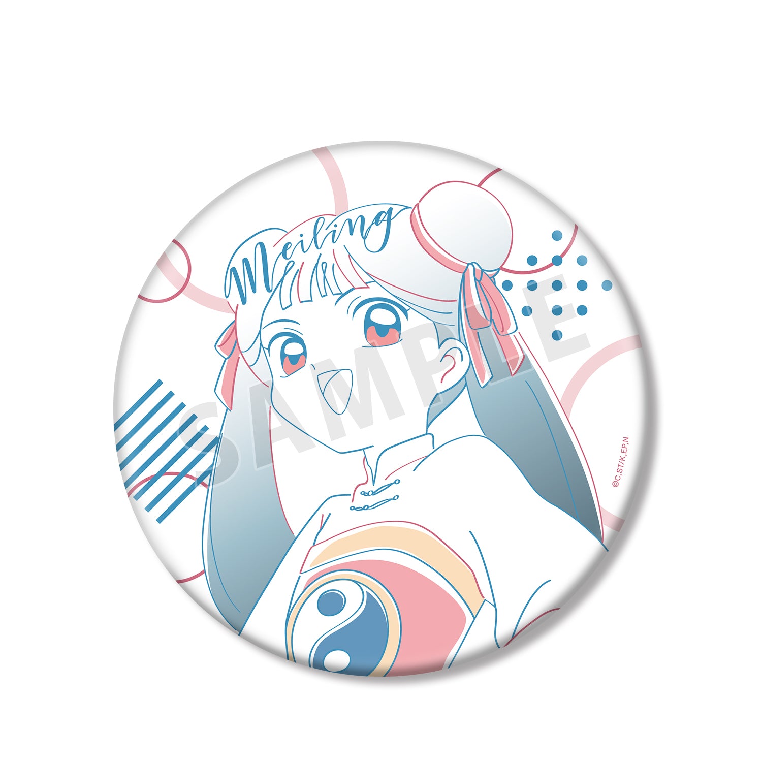 (Goods - Badge) TV Anime Card Captor Sakura Meiling lette-graph BIG Button Badge