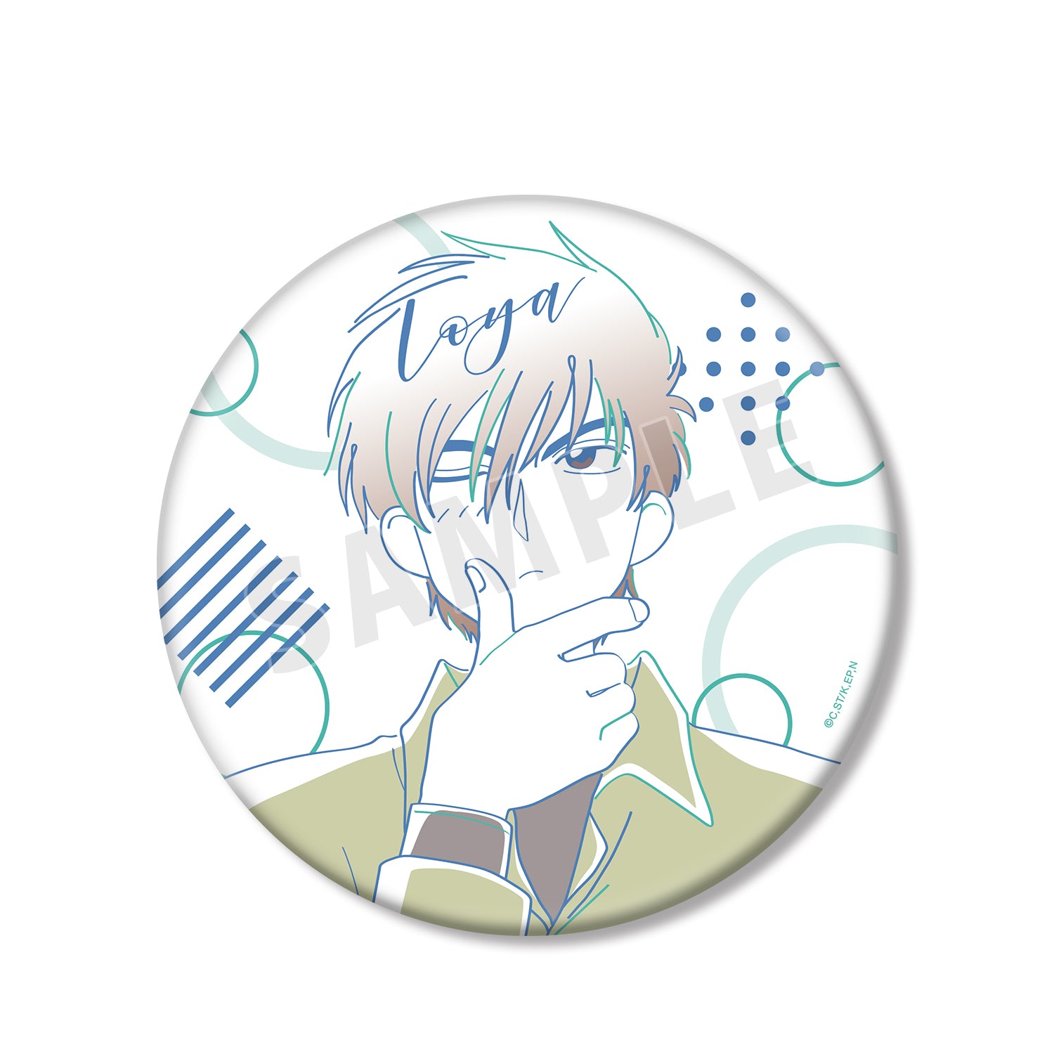 (Goods - Badge) TV Anime Card Captor Sakura Touya lette-graph BIG Button Badge