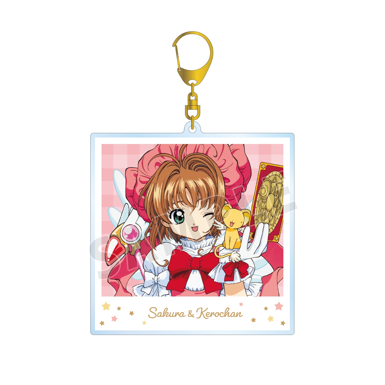 (Goods - Key Chain) TV Anime Card Captor Sakura Sakura & Kero-chan Instant Photo Style BIG Acrylic Key Chain