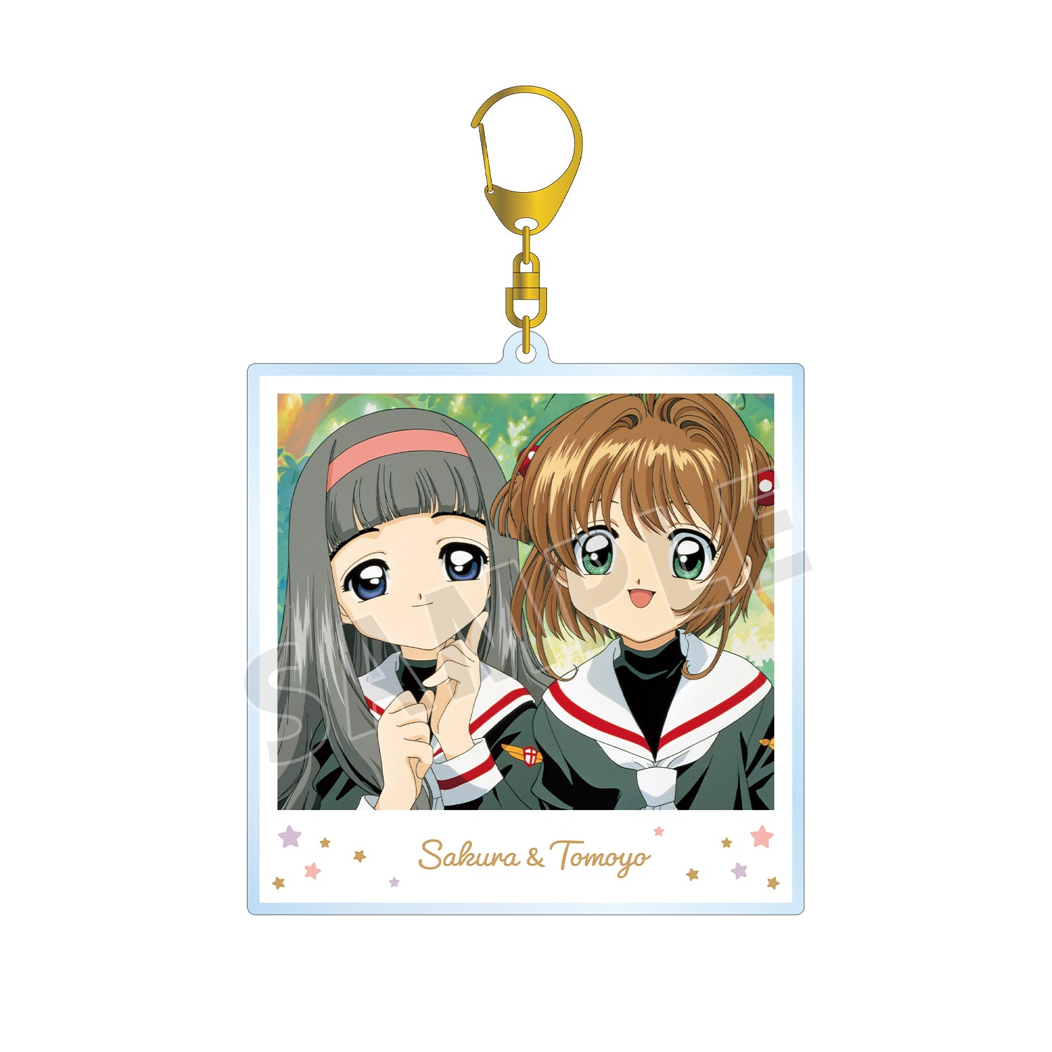 (Goods - Key Chain) TV Anime Card Captor Sakura Sakura & Tomoyo Instant Photo Style BIG Acrylic Key Chain