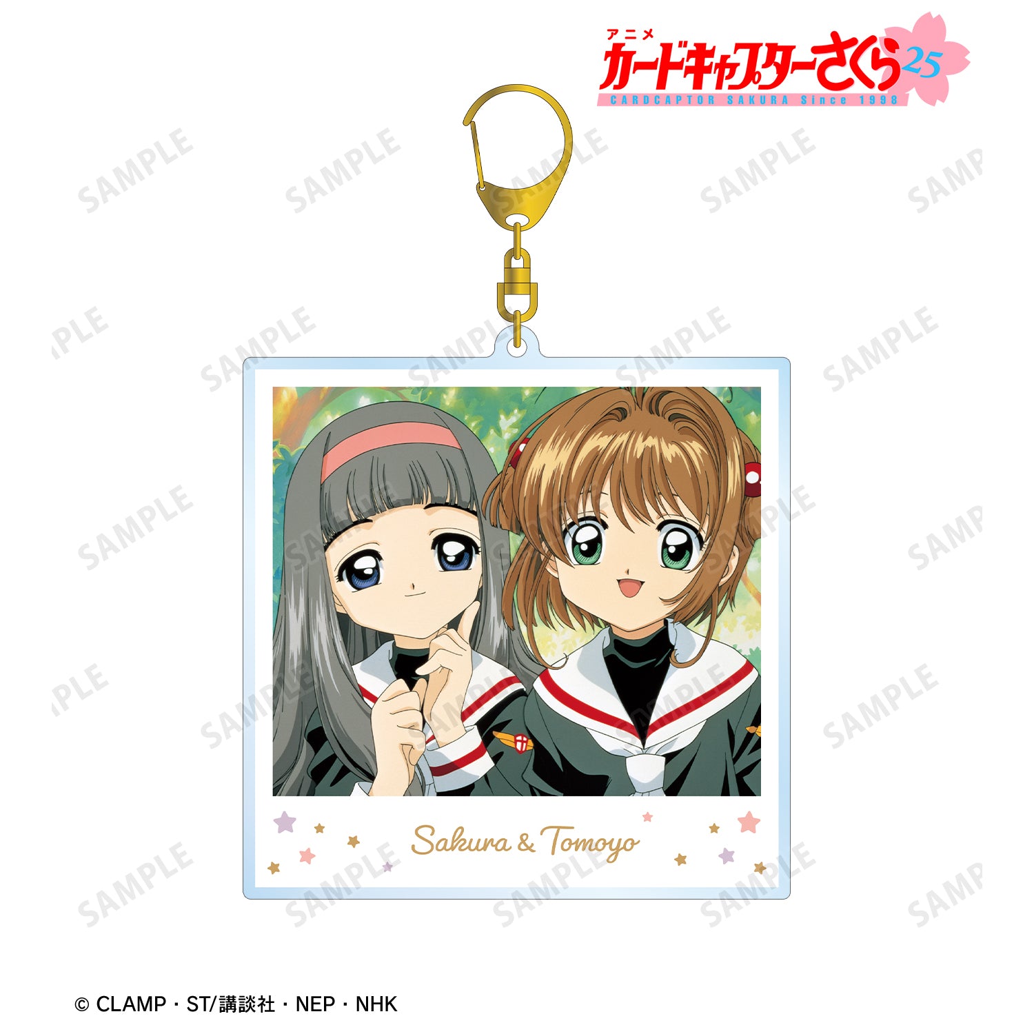 (Goods - Key Chain) TV Anime Card Captor Sakura Sakura & Tomoyo Instant Photo Style BIG Acrylic Key Chain