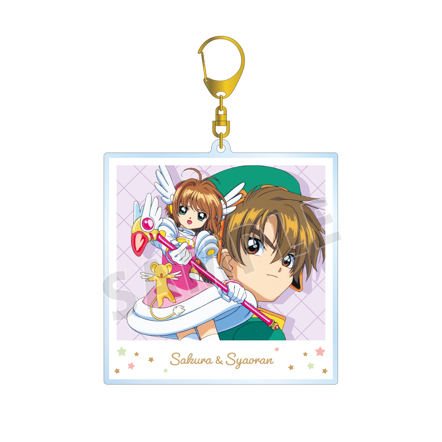 (Goods - Key Chain) TV Anime Card Captor Sakura Sakura & Shaoran Instant Photo Style BIG Acrylic Key Chain