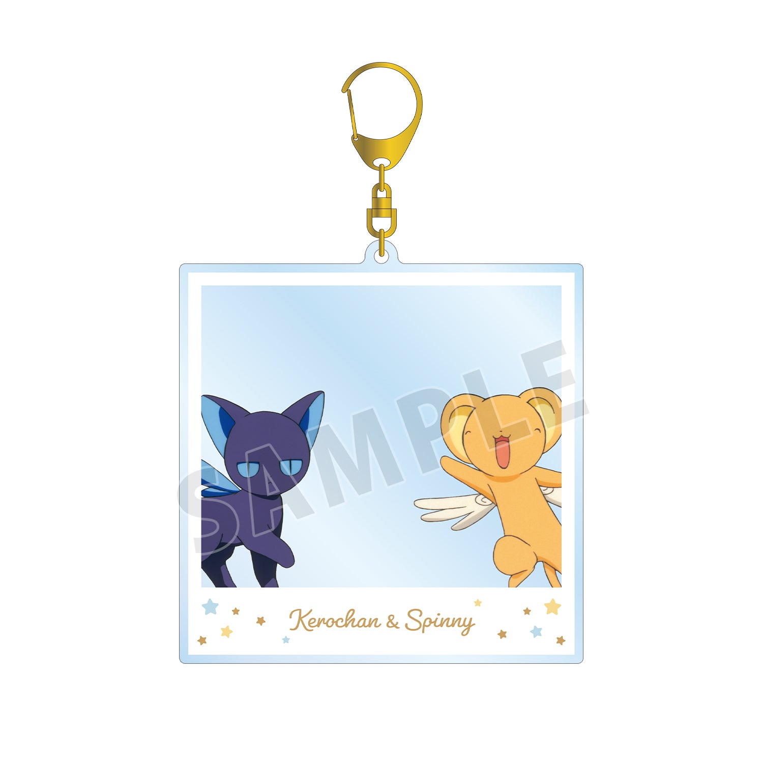 (Goods - Key Chain) TV Anime Card Captor Sakura Kero-chan & Suppi Instant Photo Style BIG Acrylic Key Chain