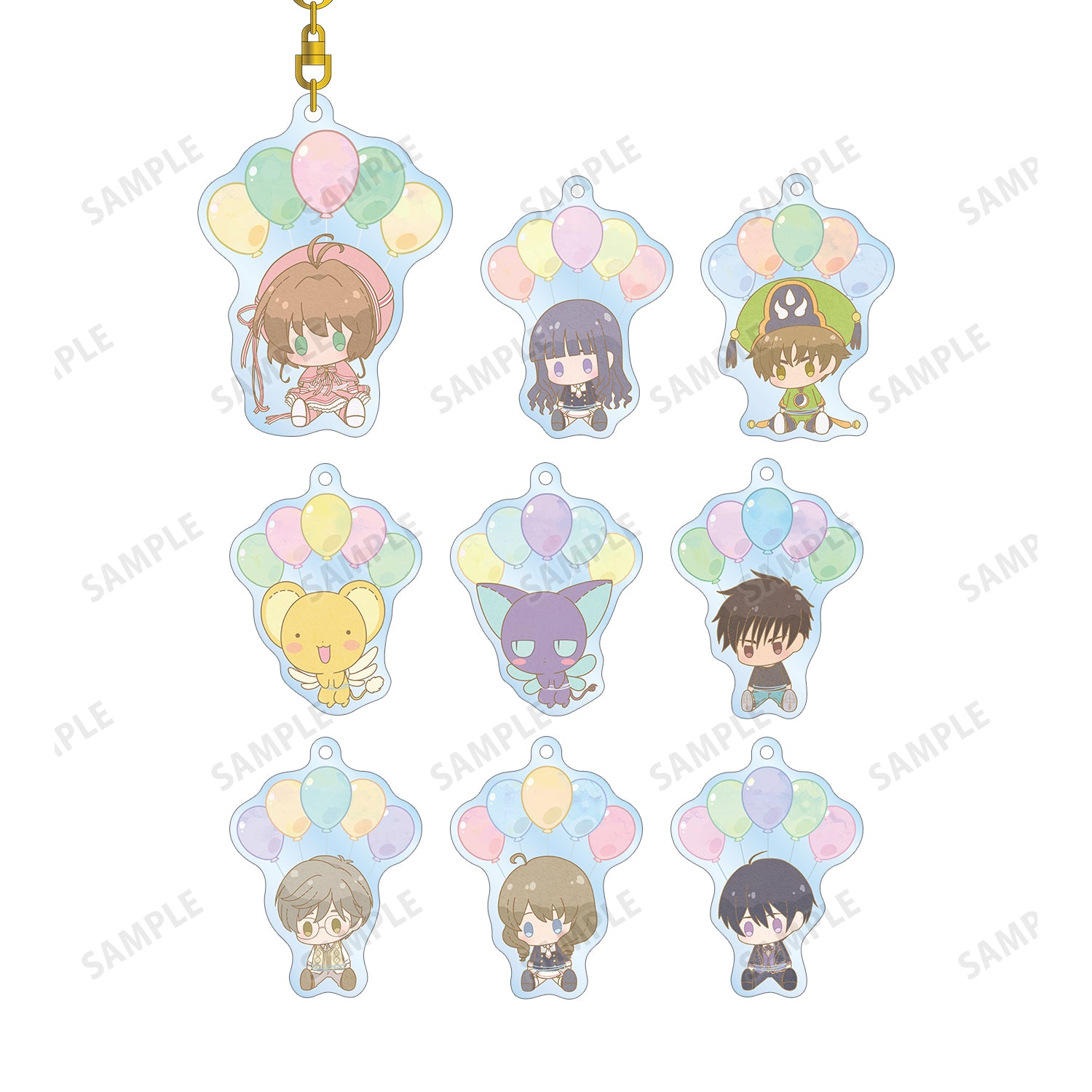 (1BOX=9)(Goods - Key Chain) Card Captor Sakura: Clear Card Arc Trading POPOON Acrylic Key Chain