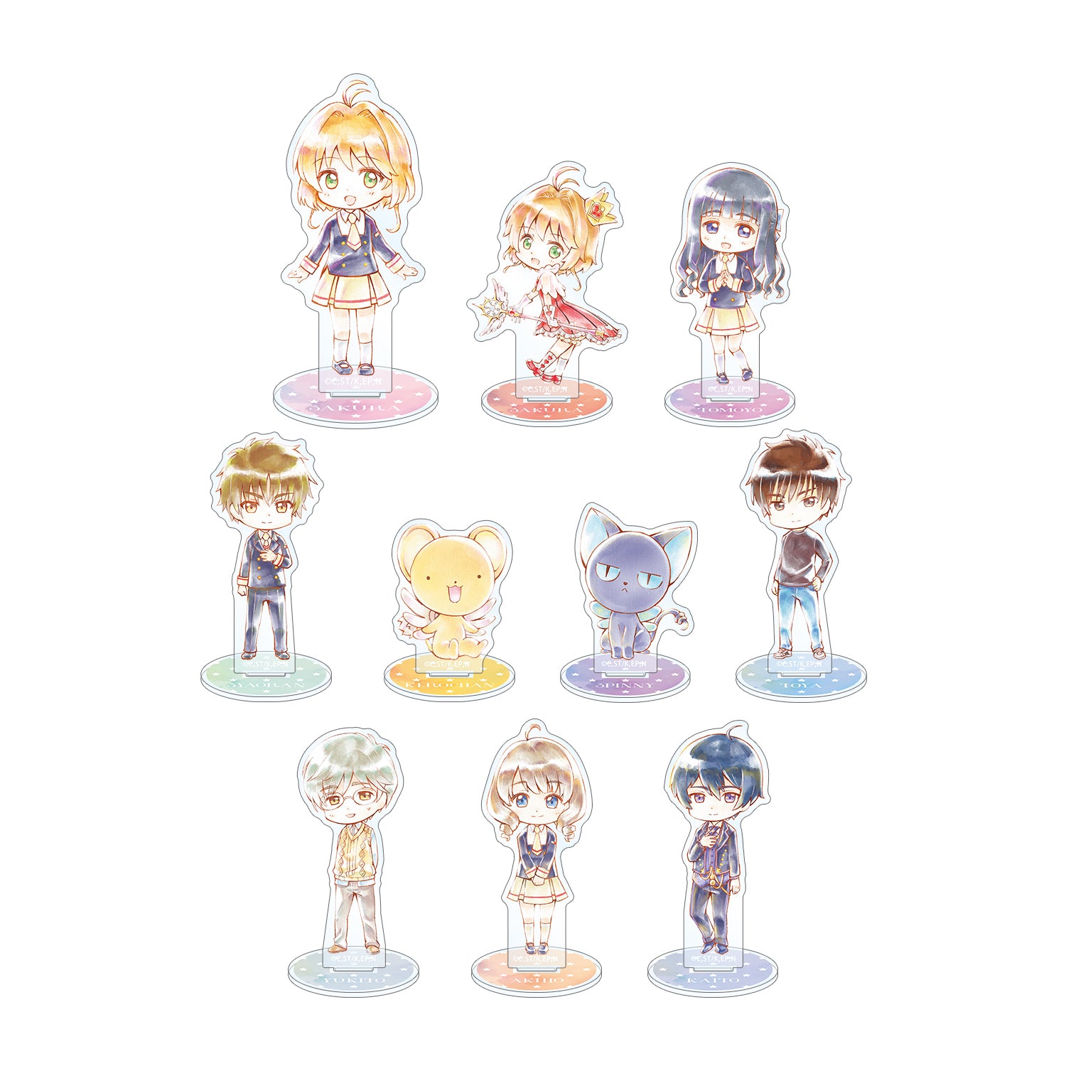 (1BOX=10)(Goods - Acrylic Stand) Card Captor Sakura: Clear Card Arc Trading Chibi Ani-Art Acrylic Stand