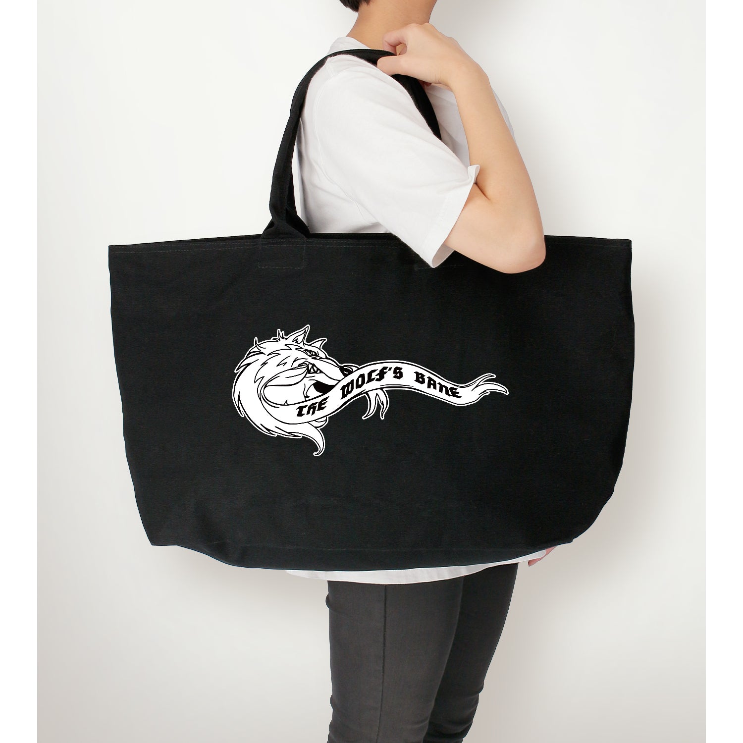 (Goods - Bag) GODDESS OF VICTORY: NIKKE Wolfsbane BIG Zip Tote Bag