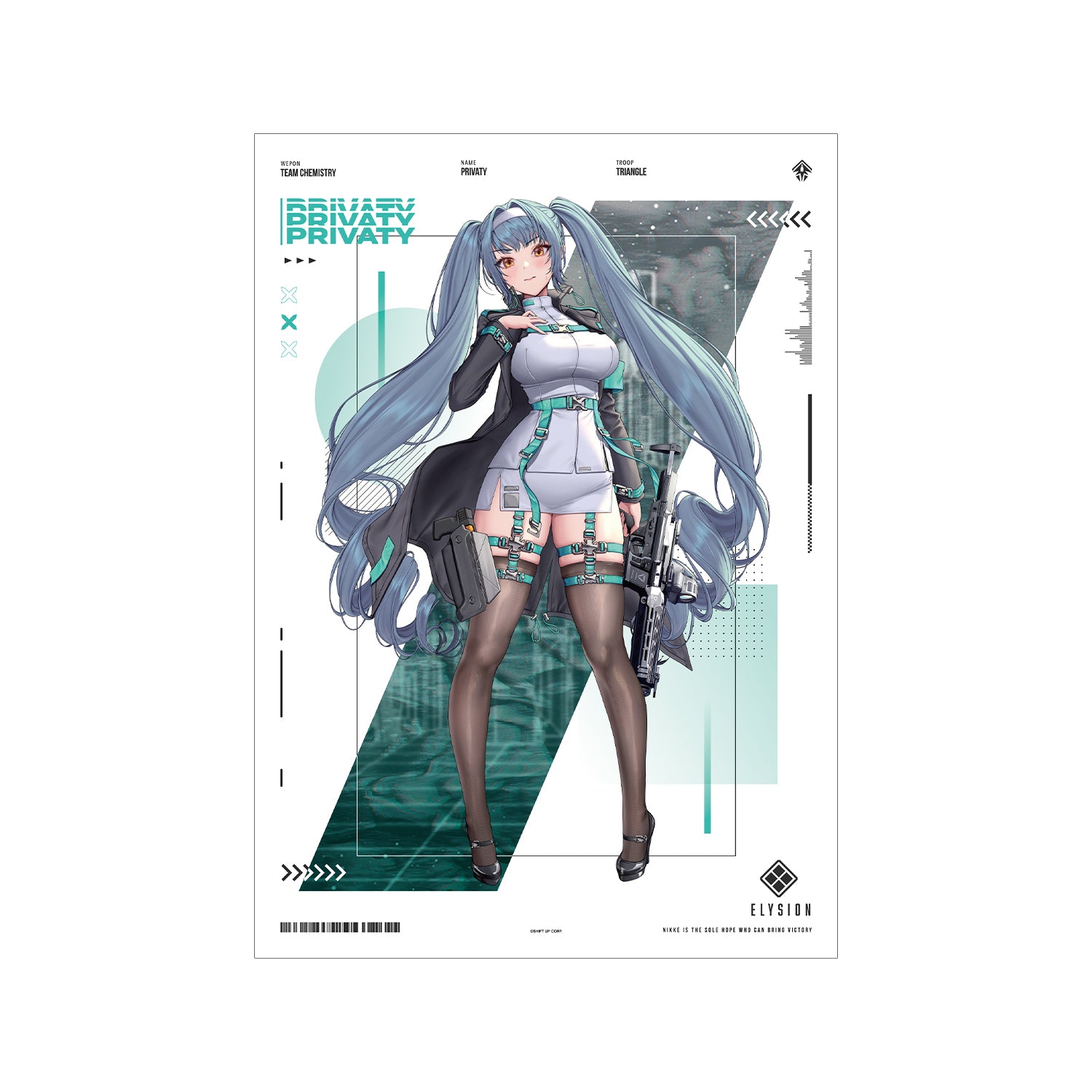 (Goods - Tapestry) GODDESS OF VICTORY: NIKKE Art by LOVECACAO Privaty Tactical Fashion Ver. A3 Matte Poster