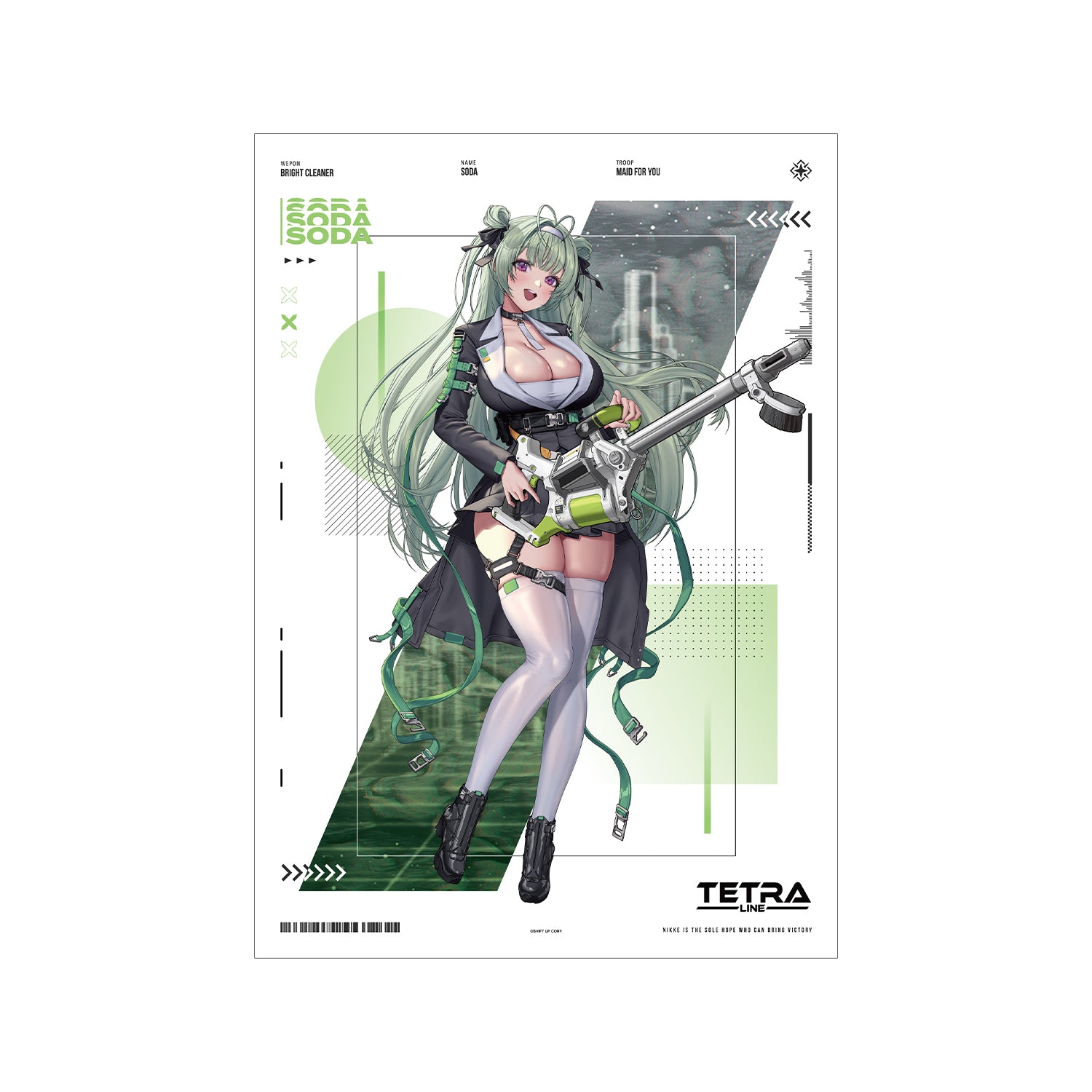 (Goods - Tapestry) GODDESS OF VICTORY: NIKKE Art by LOVECACAO Soda Tactical Fashion Ver. A3 Matte Poster