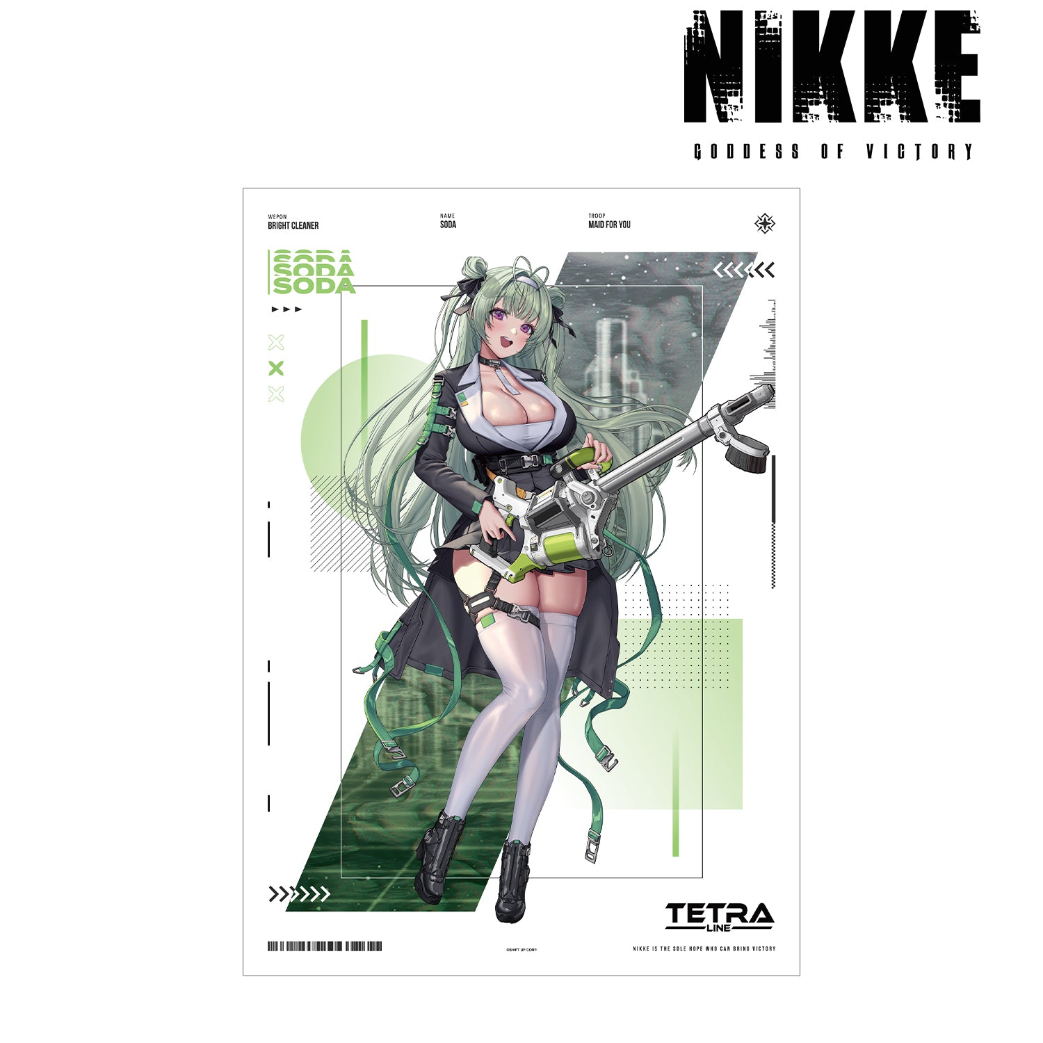 (Goods - Tapestry) GODDESS OF VICTORY: NIKKE Art by LOVECACAO Soda Tactical Fashion Ver. A3 Matte Poster