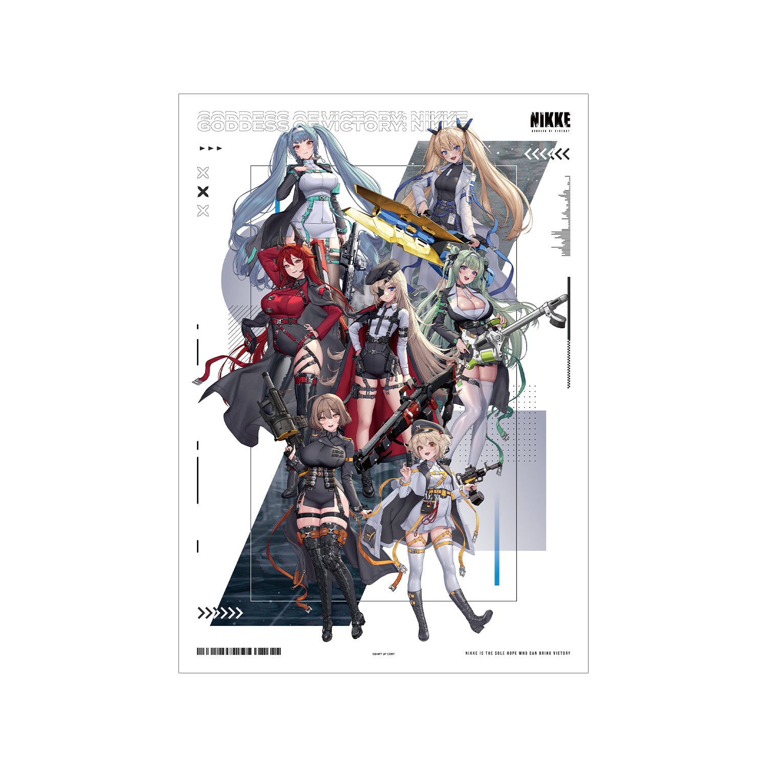 (Goods - Tapestry) GODDESS OF VICTORY: NIKKE Art by LOVECACAO Ensemble Tactical Fashion Ver. A3 Matte Poster