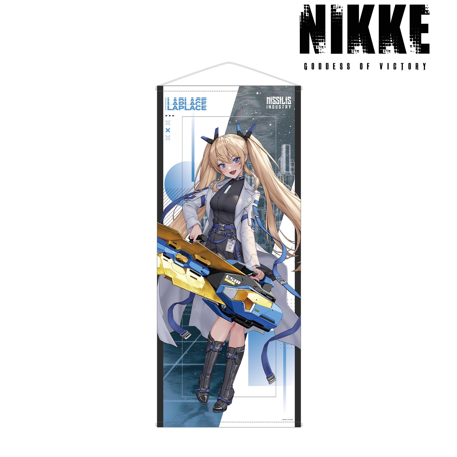 (Goods - Tapestry) GODDESS OF VICTORY: NIKKE Art by LOVECACAO Laplace Tactical Fashion Ver. Life Size Tapestry