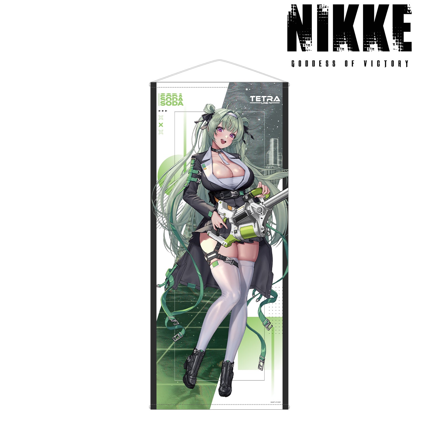 (Goods - Tapestry) GODDESS OF VICTORY: NIKKE Art by LOVECACAO Soda Tactical Fashion Ver. Life Size Tapestry