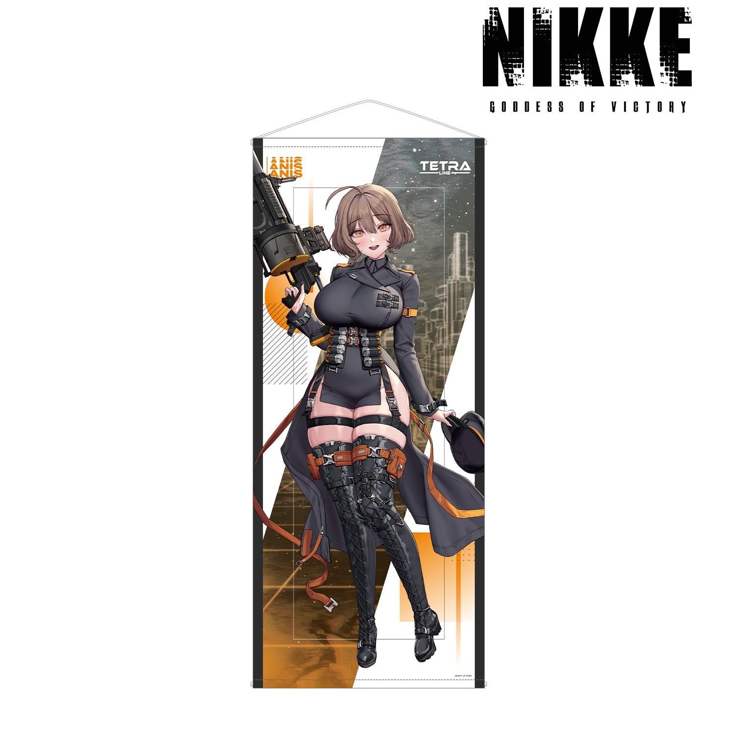 (Goods - Tapestry) GODDESS OF VICTORY: NIKKE Art by LOVECACAO Anis Tactical Fashion Ver. Life Size Tapestry