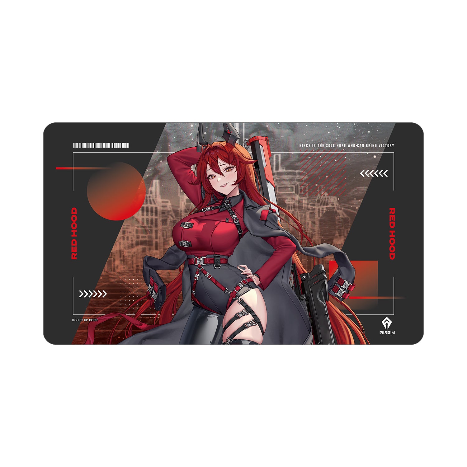 (Goods - Mat) GODDESS OF VICTORY: NIKKE Art by LOVECACAO Red Hood Tactical Fashion Ver. Multi-purpose Desk Mat