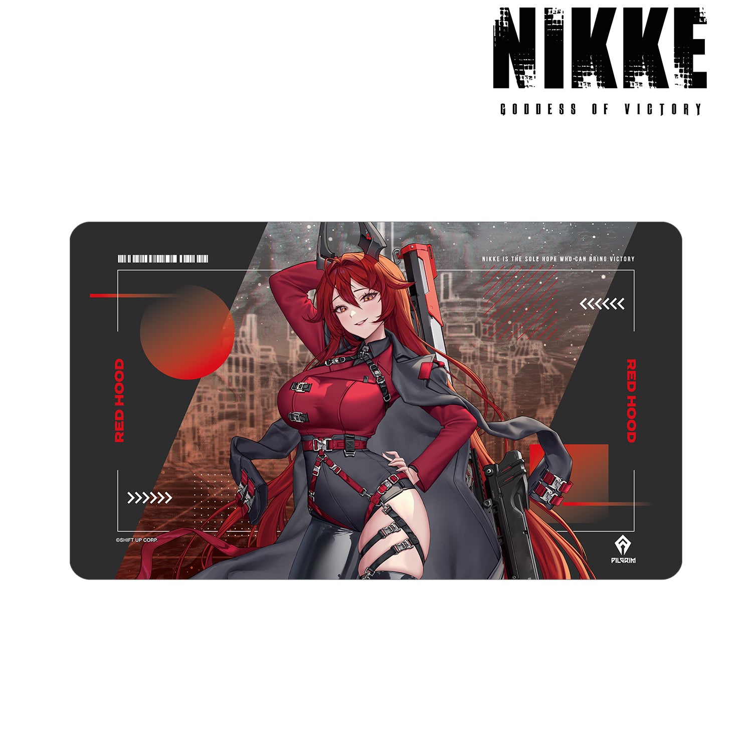 (Goods - Mat) GODDESS OF VICTORY: NIKKE Art by LOVECACAO Red Hood Tactical Fashion Ver. Multi-purpose Desk Mat