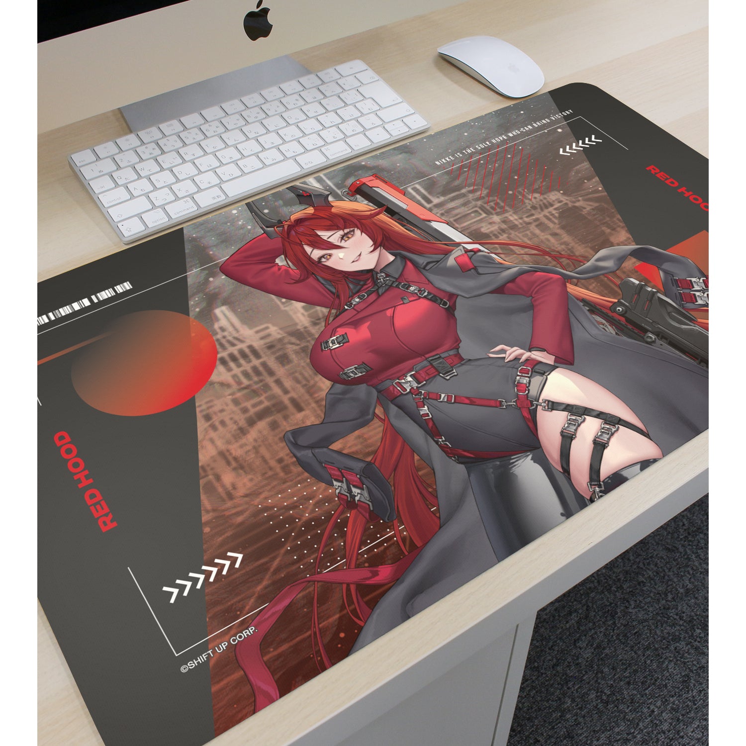 (Goods - Mat) GODDESS OF VICTORY: NIKKE Art by LOVECACAO Red Hood Tactical Fashion Ver. Multi-purpose Desk Mat