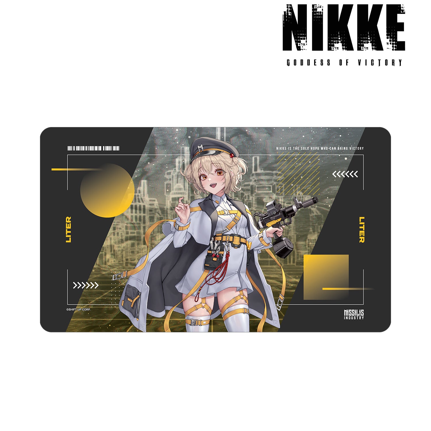 (Goods - Mat) GODDESS OF VICTORY: NIKKE Art by LOVECACAO Liter Tactical Fashion Ver. Multi-purpose Desk Mat