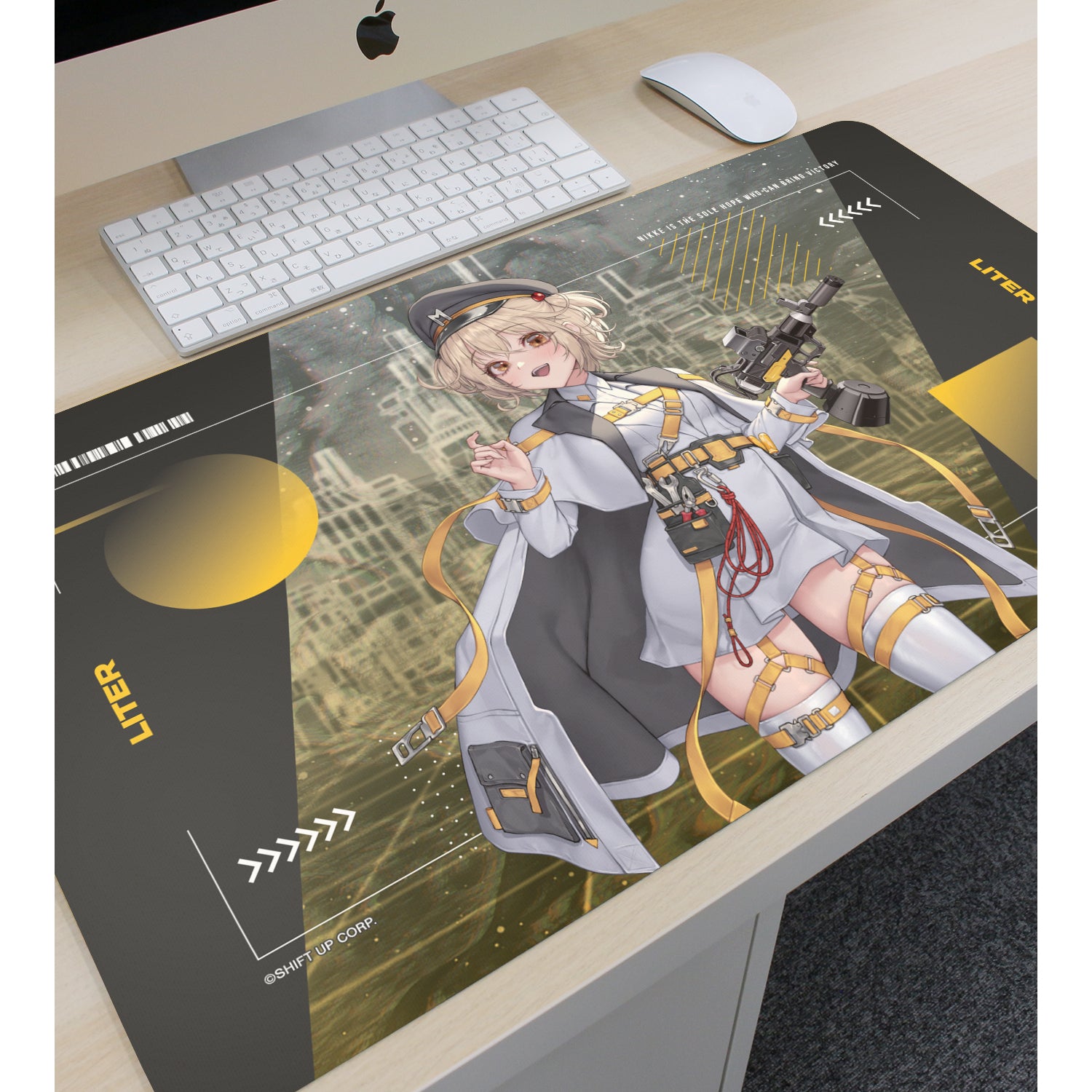 (Goods - Mat) GODDESS OF VICTORY: NIKKE Art by LOVECACAO Liter Tactical Fashion Ver. Multi-purpose Desk Mat