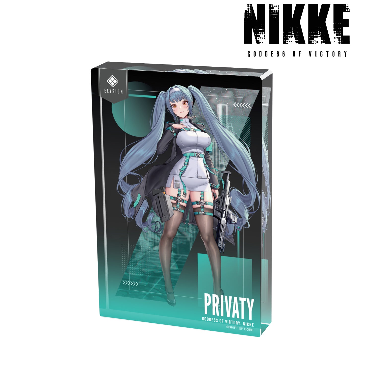 (Goods - Ornament) GODDESS OF VICTORY: NIKKE Art by LOVECACAO Privaty Tactical Fashion Ver. Acrylic Block