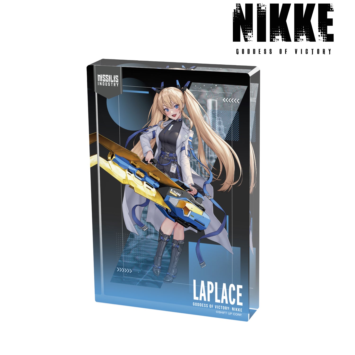 (Goods - Ornament) GODDESS OF VICTORY: NIKKE Art by LOVECACAO Laplace Tactical Fashion Ver. Acrylic Block