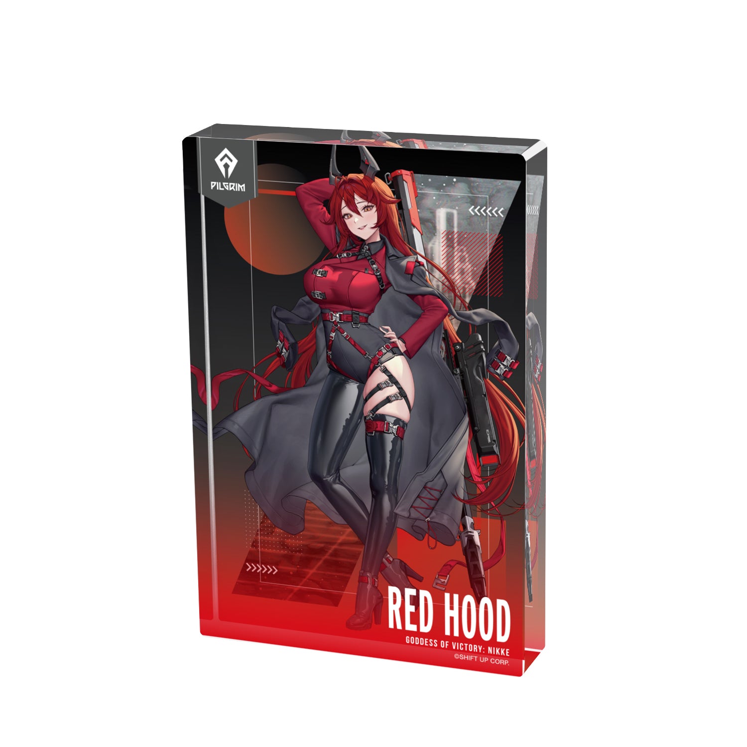 (Goods - Ornament) GODDESS OF VICTORY: NIKKE Art by LOVECACAO Red Hood Tactical Fashion Ver. Acrylic Block