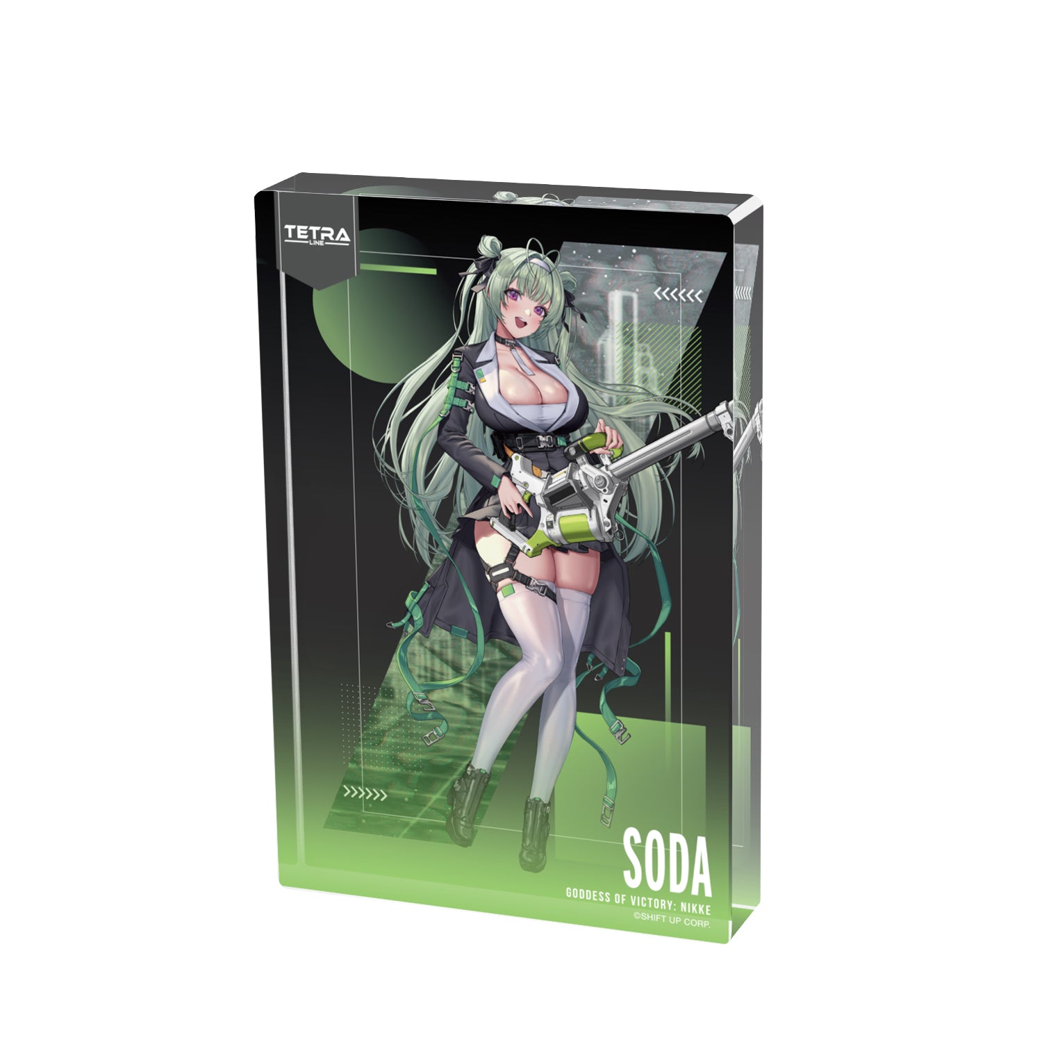 (Goods - Ornament) GODDESS OF VICTORY: NIKKE Art by LOVECACAO Soda Tactical Fashion Ver. Acrylic Block