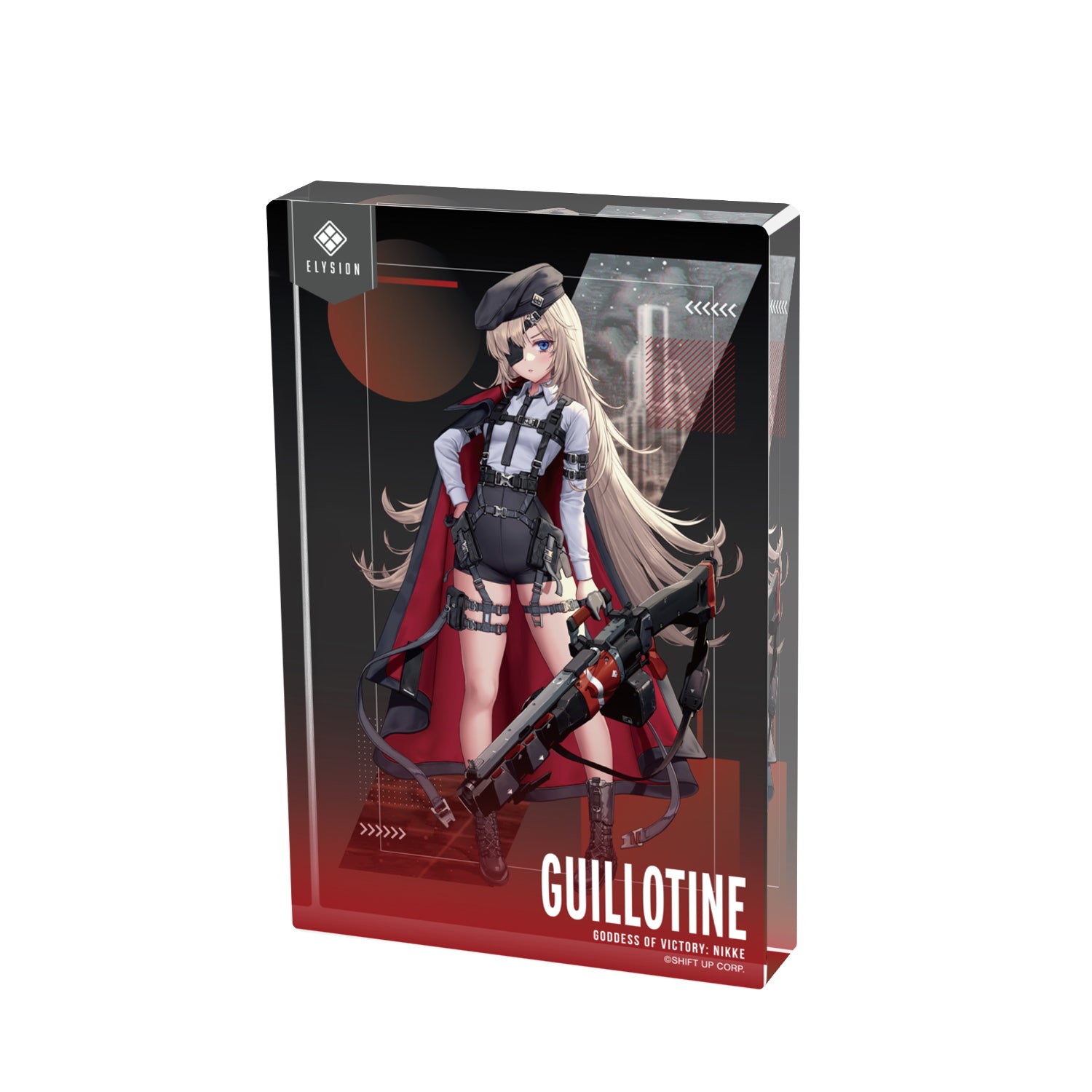 (Goods - Ornament) GODDESS OF VICTORY: NIKKE Art by LOVECACAO Guillotine Tactical Fashion Ver. Acrylic Block