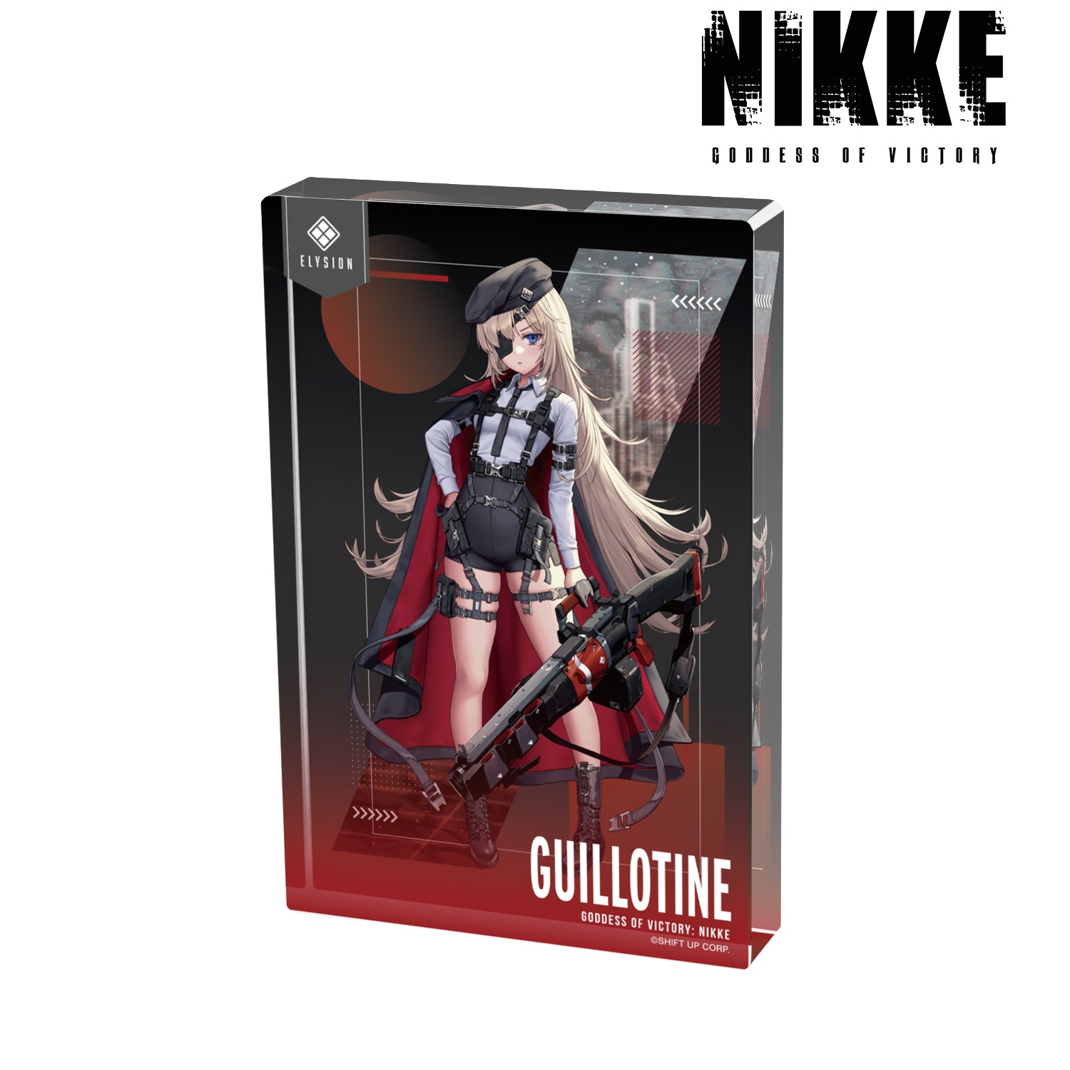 (Goods - Ornament) GODDESS OF VICTORY: NIKKE Art by LOVECACAO Guillotine Tactical Fashion Ver. Acrylic Block