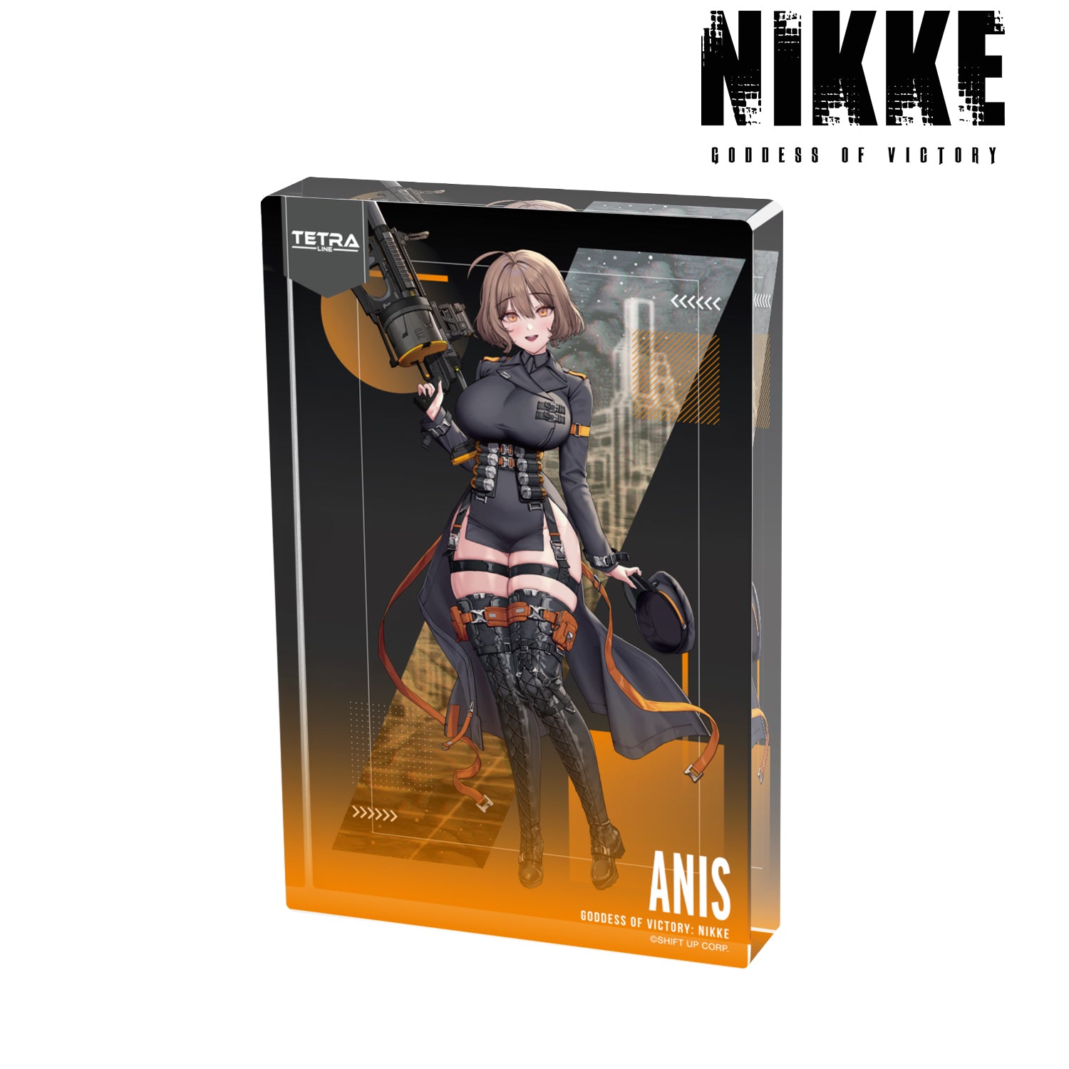 (Goods - Ornament) GODDESS OF VICTORY: NIKKE Art by LOVECACAO Anis Tactical Fashion Ver. Acrylic Block