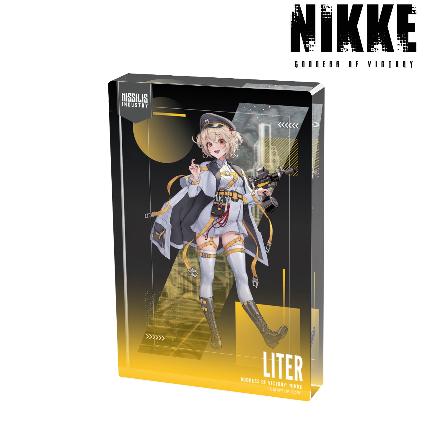 (Goods - Ornament) GODDESS OF VICTORY: NIKKE Art by LOVECACAO Liter Tactical Fashion Ver. Acrylic Block